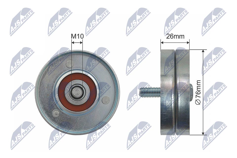 Deflection/Guide Pulley, V-belt - RNK-AU-050 NTY