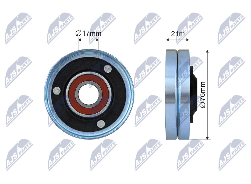 Deflection/Guide Pulley, V-belt - RNK-AU-054 NTY