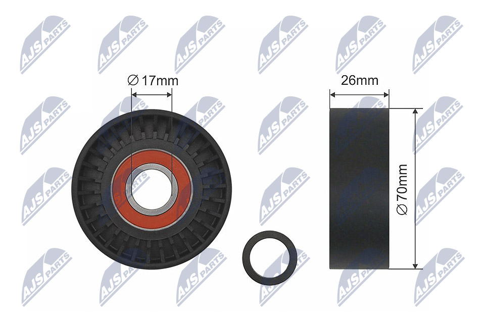 Rullo tenditore, Cinghia Poly-V - RNK-BM-008 NTY