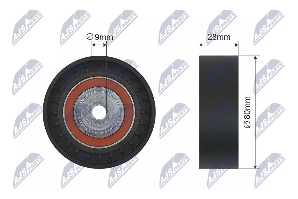 Deflection/Guide Pulley, V-belt - RNK-BM-019 NTY