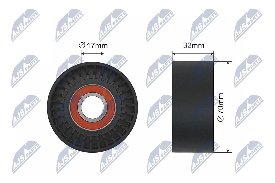 Deflection/Guide Pulley, V-belt - RNK-BM-020 NTY