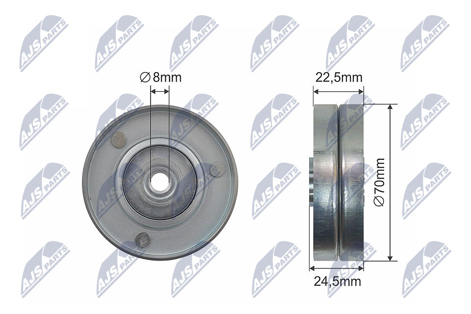 Tensioner Pulley, V-belt - RNK-BM-041 NTY