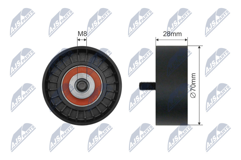 Rullo tenditore, Cinghia Poly-V - RNK-BM-072 NTY