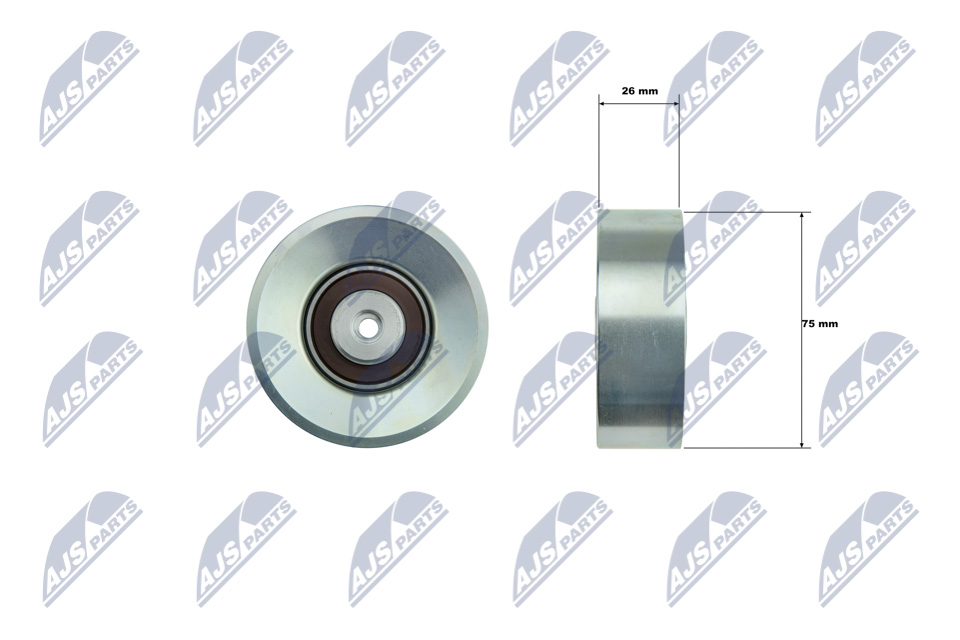 Deflection/Guide Pulley, V-ribbed belt - RNK-BM-073 NTY