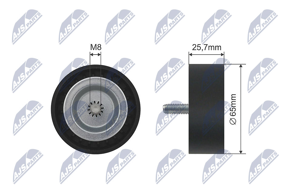 Deflection/Guide Pulley, V-belt - RNK-CH-032 NTY