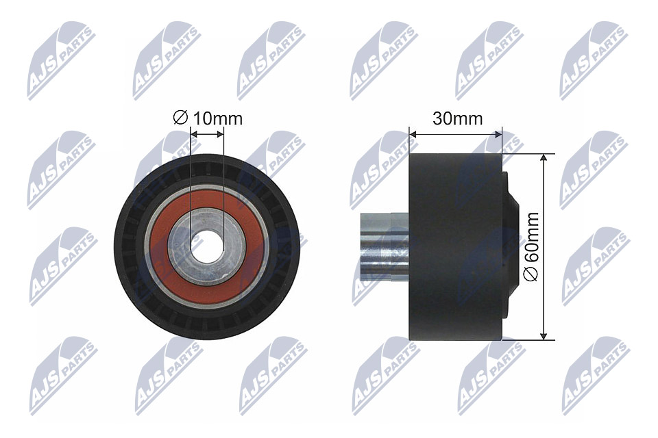 Tensioner Pulley, V-belt - RNK-CT-040 NTY