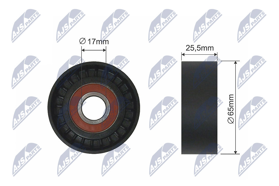 Tensioner Pulley, V-belt - RNK-CT-044 NTY