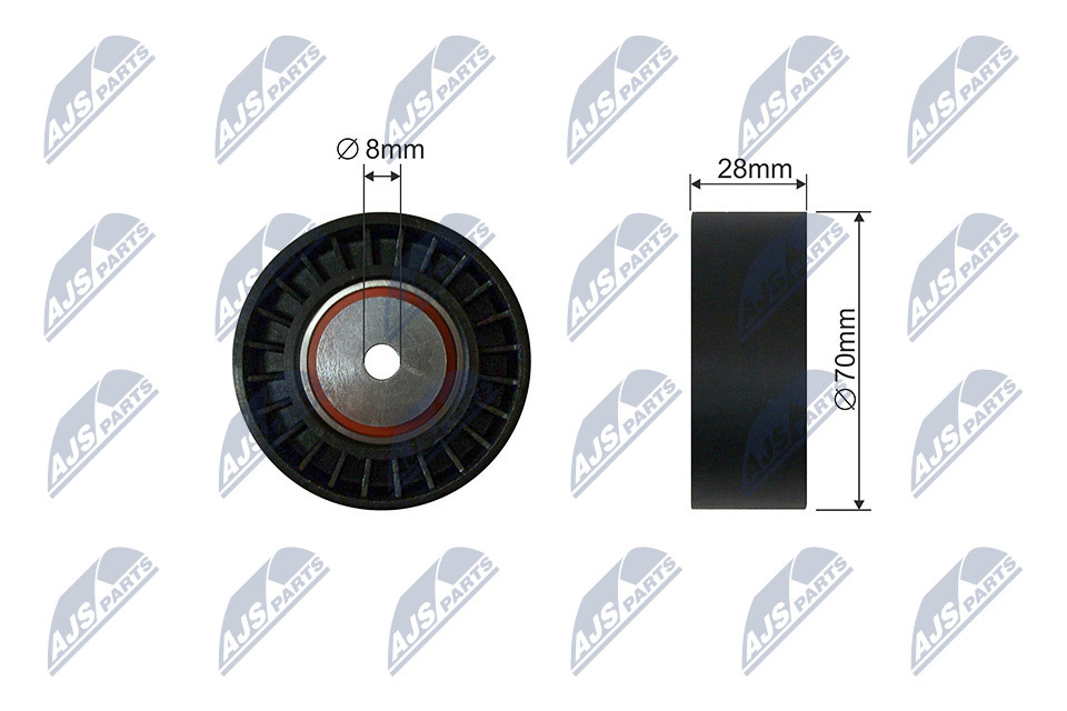 Rullo tenditore, Cinghia Poly-V - RNK-CT-050 NTY