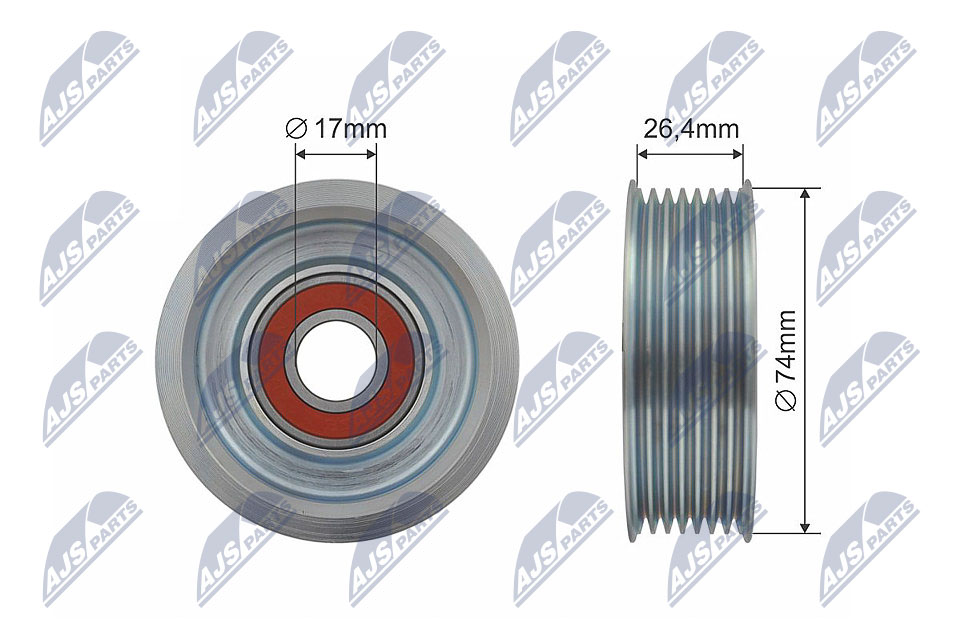 Deflection/Guide Pulley, V-belt - RNK-HD-019 NTY