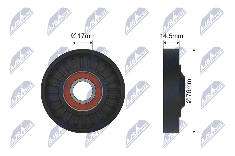Tensioner Pulley, V-belt - RNK-HD-020 NTY