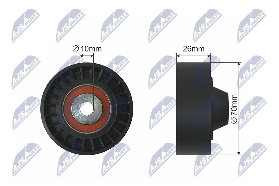Galoppino/Guidacinghia, Cinghia Poly-V - RNK-HY-514 NTY