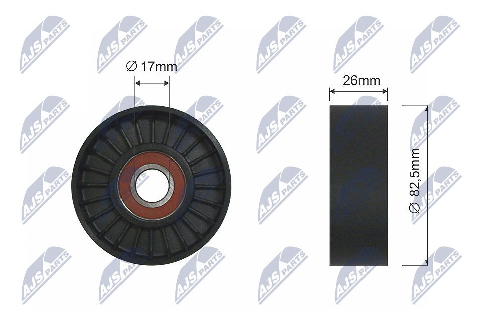 Deflection/Guide Pulley, V-belt - RNK-HY-517 NTY