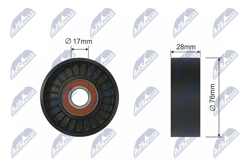 Rullo tenditore, Cinghia Poly-V - RNK-KA-001 NTY