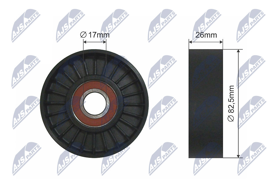 Tensioner Pulley, V-belt - RNK-KA-009 NTY