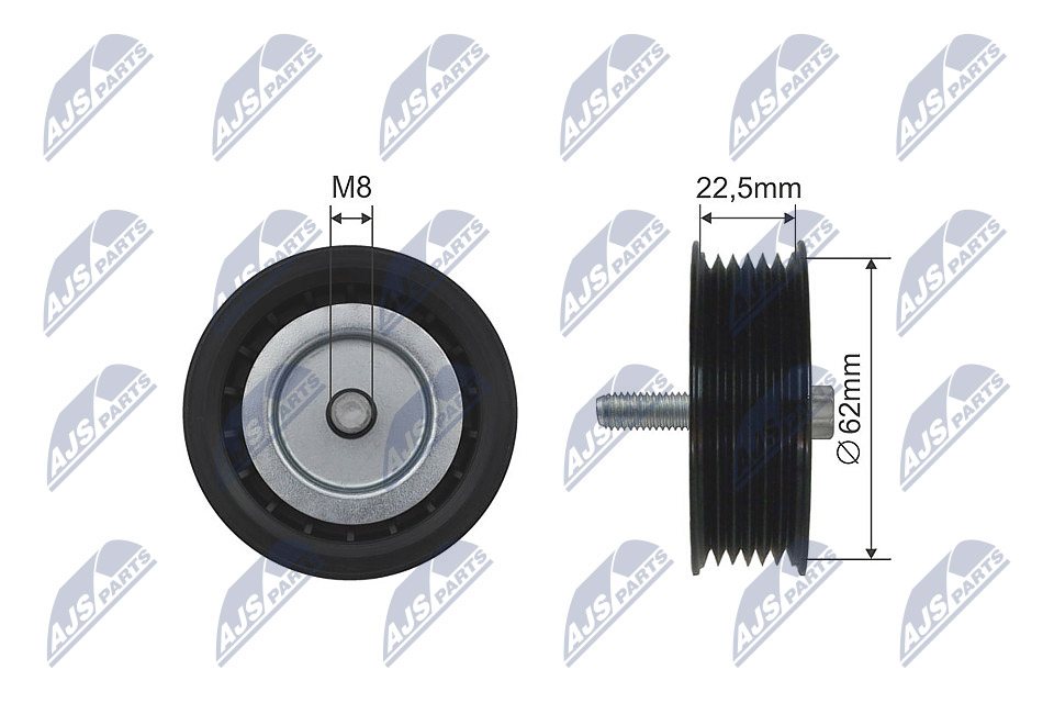 Galoppino/Guidacinghia, Cinghia trapezoidale - RNK-ME-025 NTY