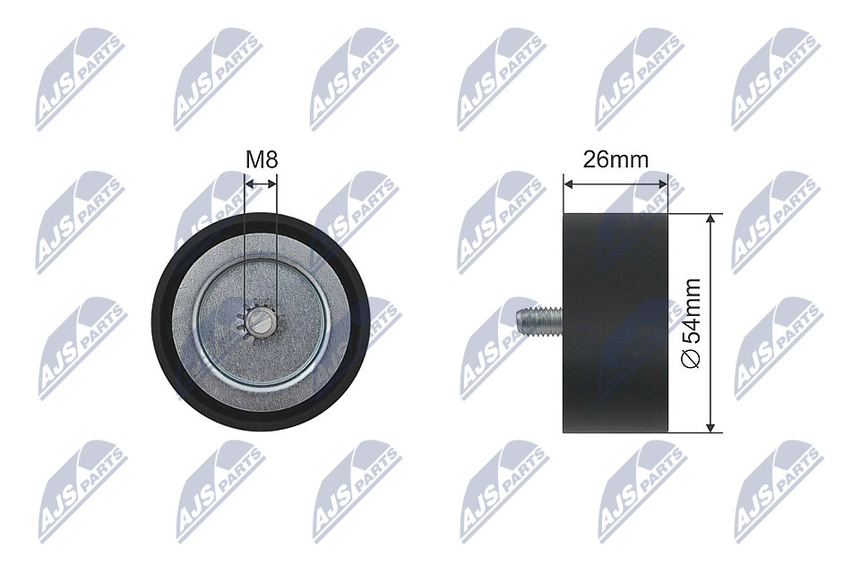 Deflection/Guide Pulley, V-belt - RNK-ME-030 NTY