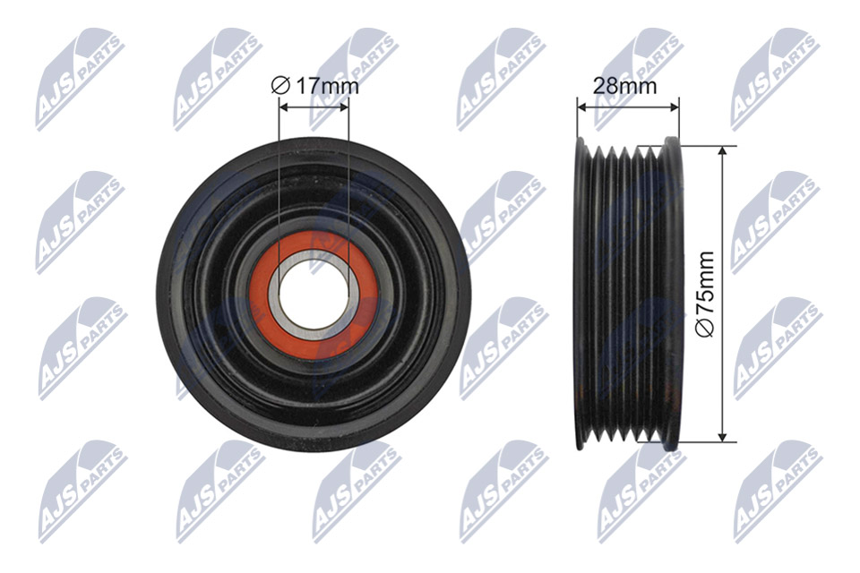 Rullo tenditore, Cinghia Poly-V - RNK-MZ-017 NTY
