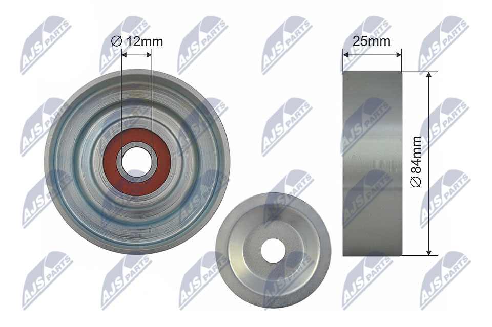 Tensioner Pulley, V-ribbed belt - RNK-NS-041 NTY