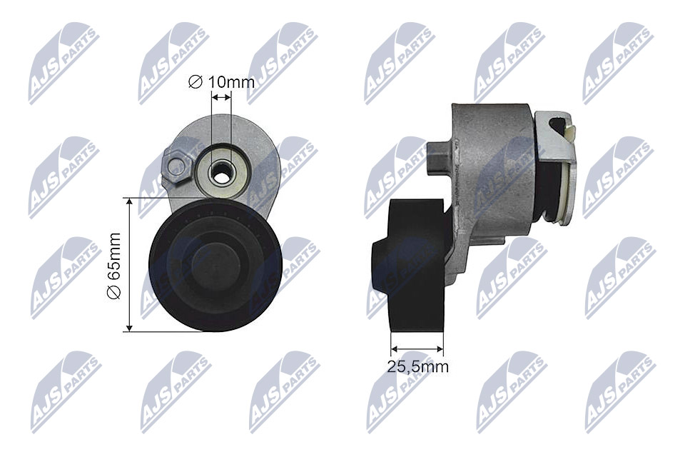 Tensioner Pulley, V-ribbed belt - RNK-RE-019 NTY