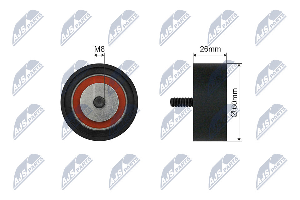 Rullo tenditore, Cinghia Poly-V - RNK-RE-039 NTY