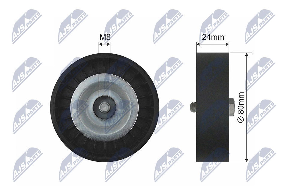Deflection/Guide Pulley, V-ribbed belt - RNK-SA-003 NTY