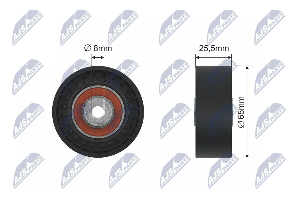 kreipiantysis skriemulys, V formos rumbuotas diržas - RNK-VW-006 NTY