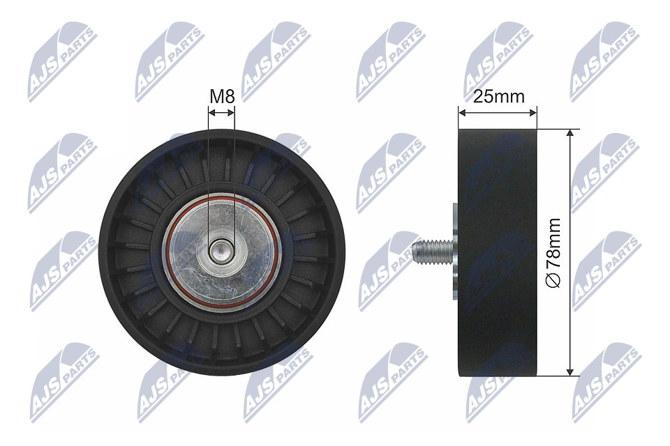 Galoppino/Guidacinghia, Cinghia Poly-V - RNK-VW-016 NTY