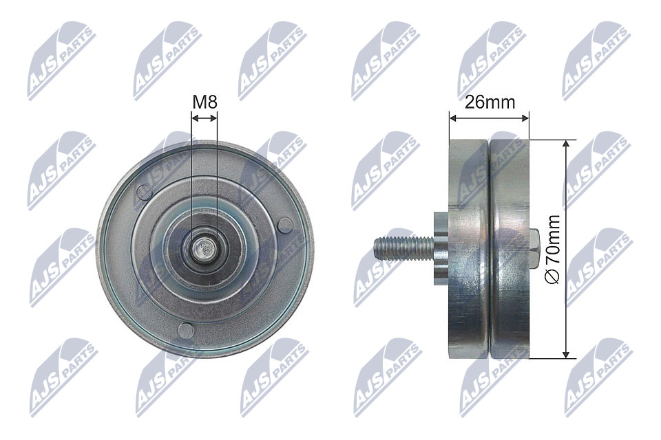 Galoppino/Guidacinghia, Cinghia Poly-V - RNK-VW-018 NTY