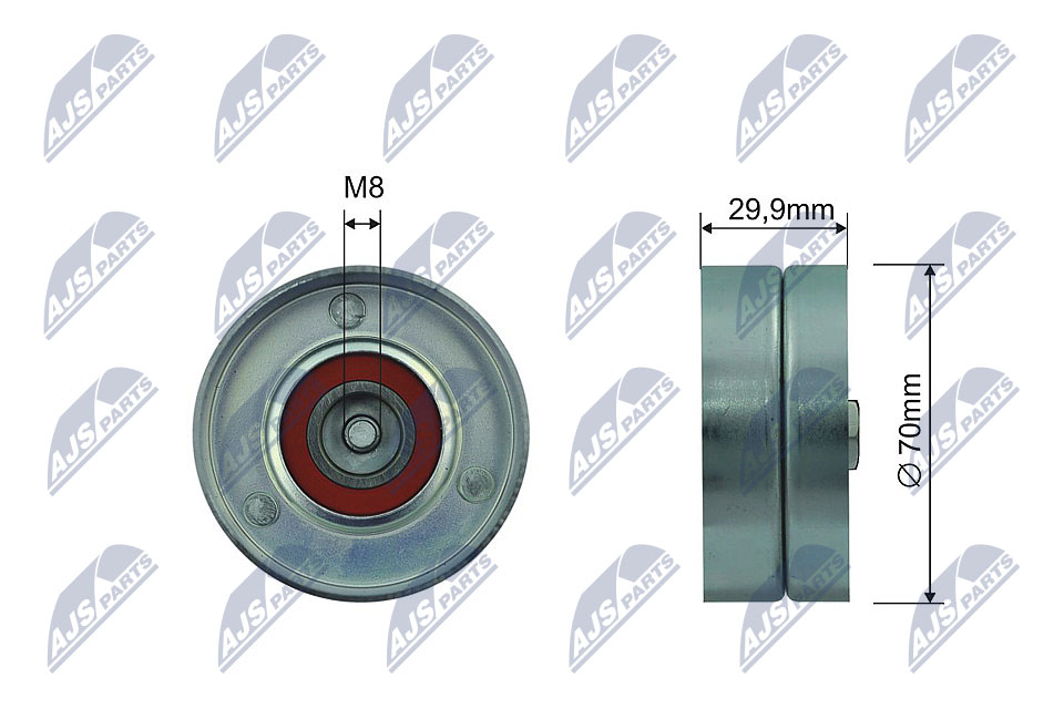 Rullo tenditore, Cinghia Poly-V - RNK-VW-030 NTY