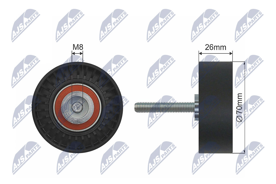 Galoppino/Guidacinghia, Cinghia Poly-V - RRK-FR-006 NTY