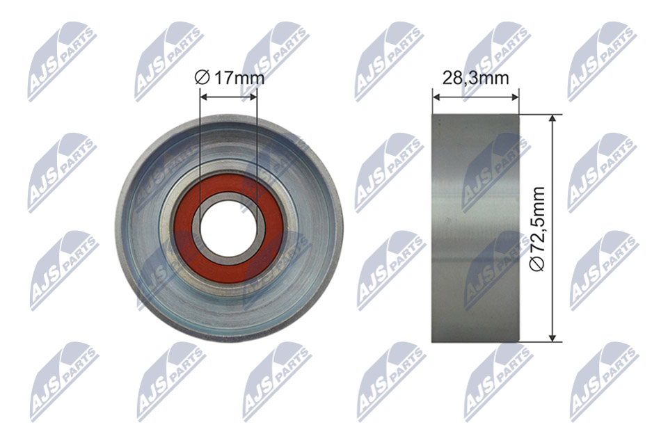Spannrolle, Keilrippenriemen - RRK-MZ-002 NTY