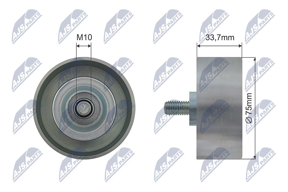 Tensioner Pulley, V-belt - RRK-NS-008 NTY