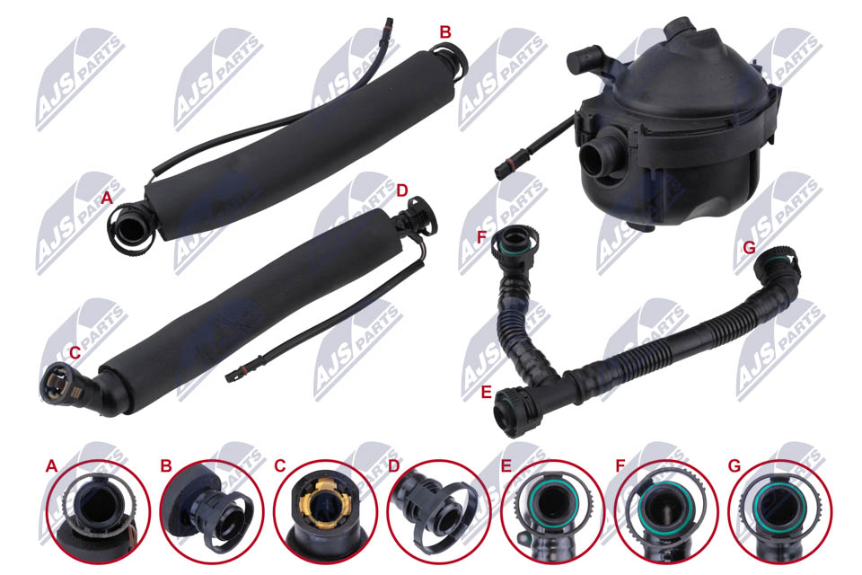 Oil Trap, crankcase breather - SEP-BM-001 NTY
