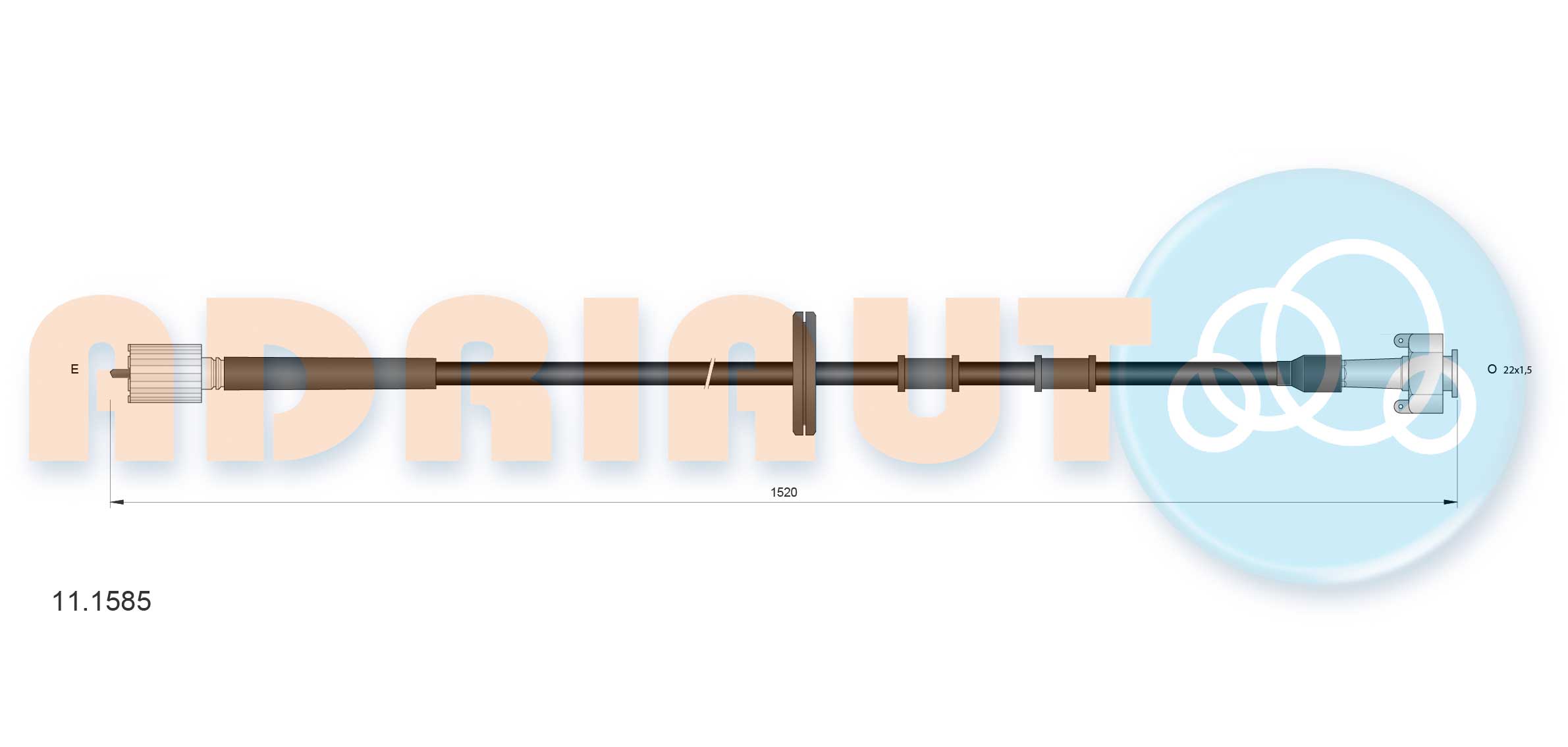 Tacho Shaft - 11.1585 ADRIAUTO