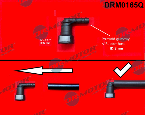 Hose Connector, fuel hose - DRM0165Q Dr.Motor Automotive