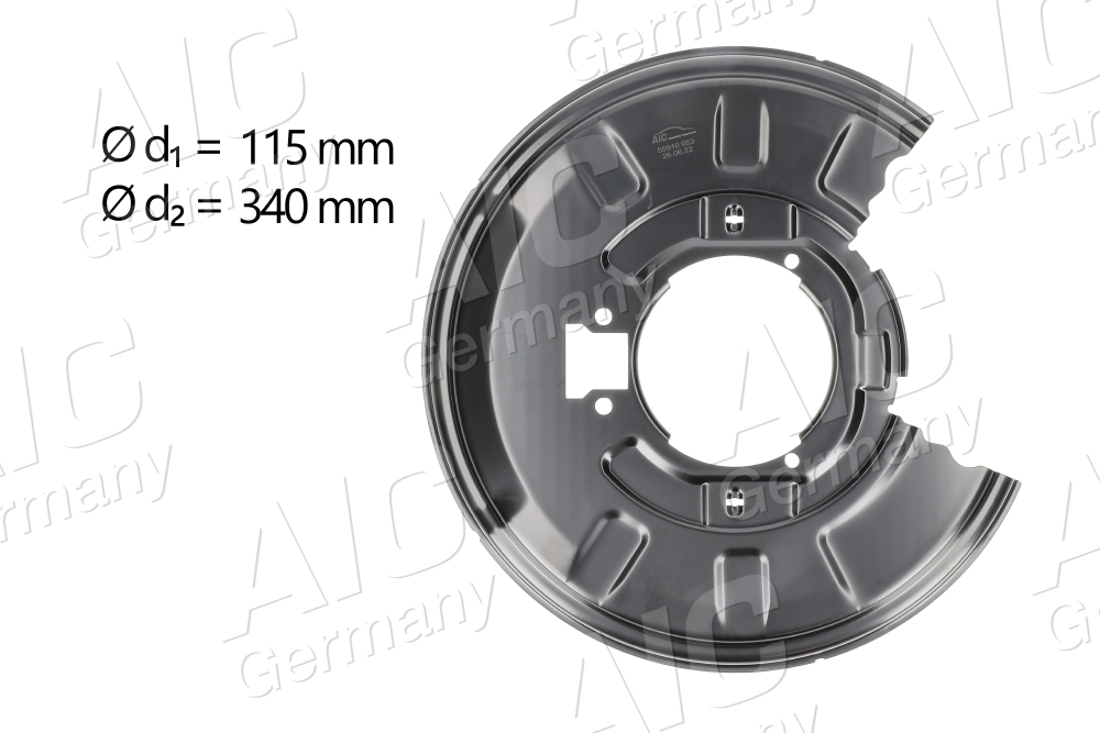 Lamiera paraspruzzi, Disco freno - 55910 AIC