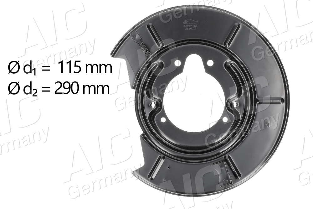 Lamiera paraspruzzi, Disco freno - 56247 AIC