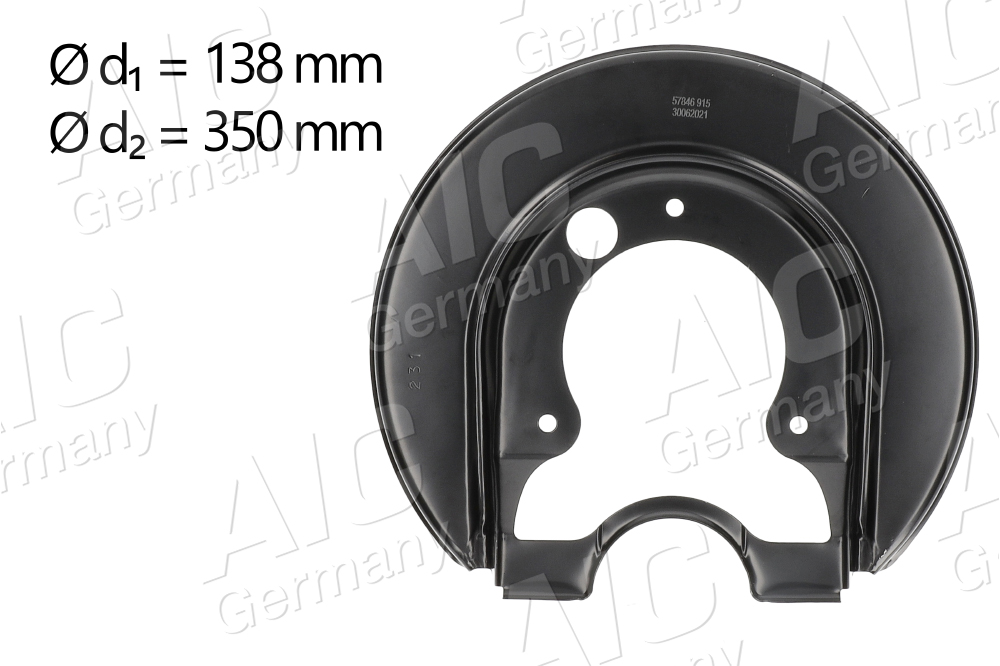 Splash Panel, brake disc - 57846 AIC