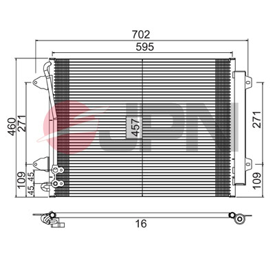Condenser, air conditioning - 60C9142-JPN JPN