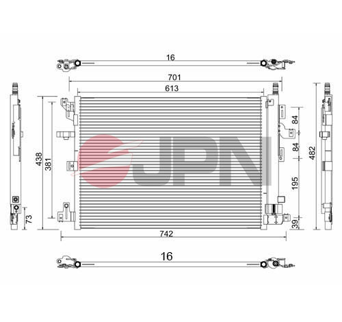 Condenser, air conditioning - 60C9148-JPN JPN