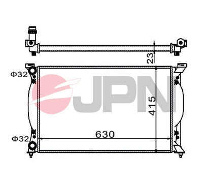 Radiator, engine cooling - 60C9004-JPN JPN
