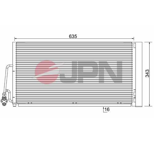Condenser, air conditioning - 60C9087-JPN JPN
