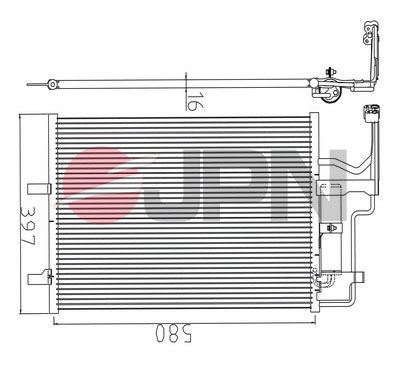 Condenser, air conditioning - 60C9108-JPN JPN