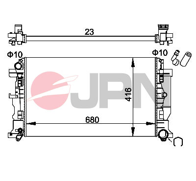 Radiatore, Raffreddamento motore - 60C9066-JPN JPN