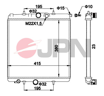 Radiator, engine cooling - 60C9040-JPN JPN