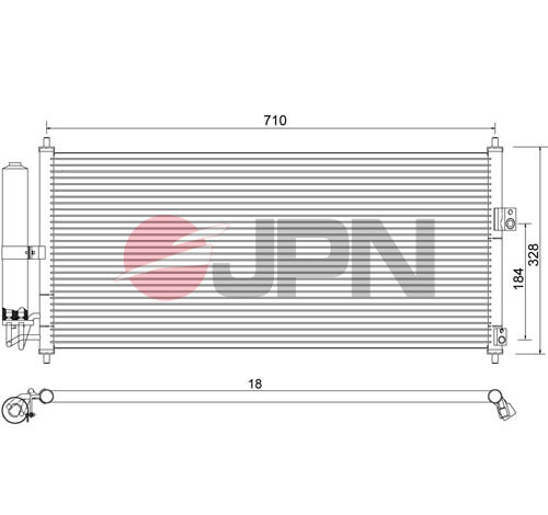 Condensatore, Climatizzatore - 60C9109-JPN JPN