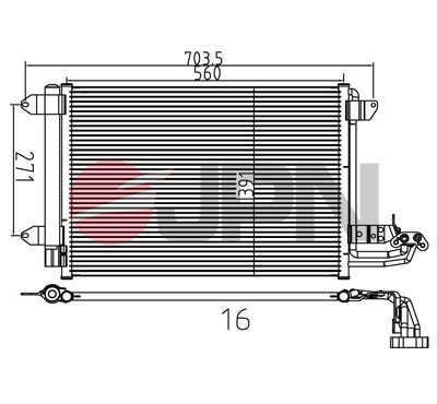 Condenser, air conditioning - 60C9140-JPN JPN