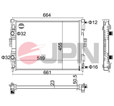 Radiator, engine cooling - 60C9045-JPN JPN