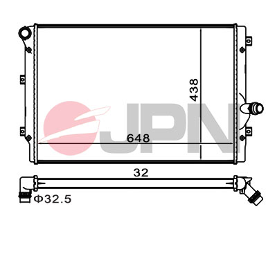 Radiator, engine cooling - 60C9060-JPN JPN