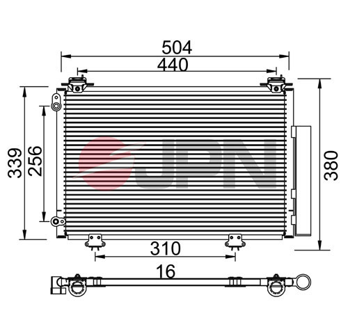 Condenser, air conditioning - 60C9135-JPN JPN